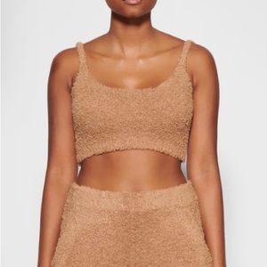 SKIMS Cozy Knit Bralette light pink